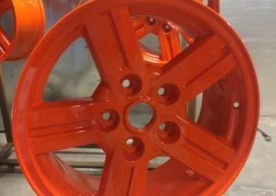 powder coating truck wheels