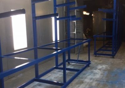 metal frame powder coating